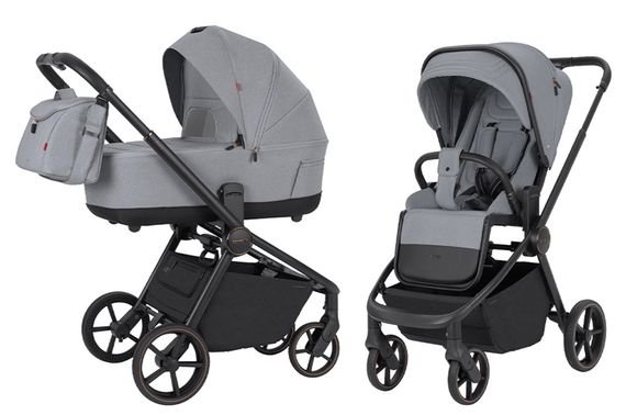 Коляска універсальна CRL-8510 "Epica" Silver Grey 2в1 CARRELLO