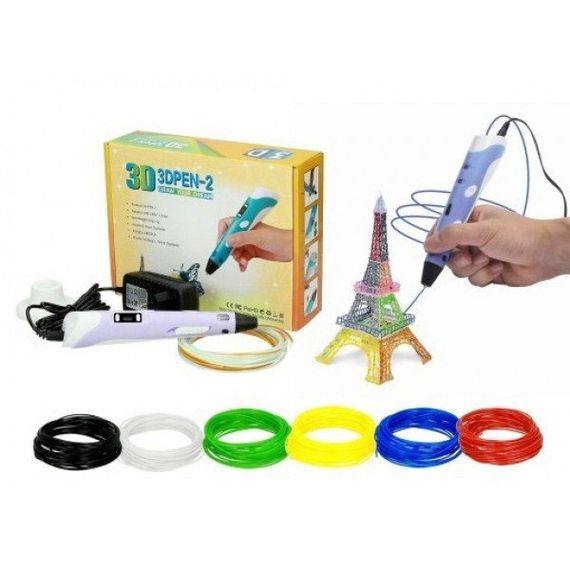 3D ручка Smart 3D Pen 2 c LCD дисплеєм. JM-716 Колір фіолетовий | Зображення 1