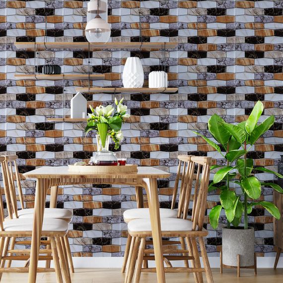 Декоративна ПВХ плитка на самоклейці квадрат 300х300х5мм, ціна за 1 шт. (СПП-605) SW-00000672 | Зображення 4