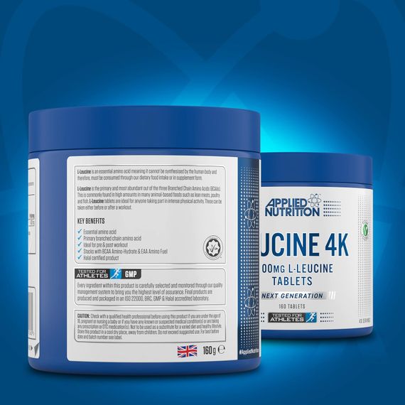 L-лейцин Applied Nutrition LEUCINE 4K 160 TABLETS | Зображення 1