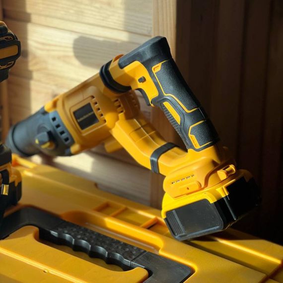 Набір акумуляторних інструментів 4в1 на 68V з дриль-шуруповертом, болгаркою, перфоратором та гайковертом у кейсі XPRO AND-4030-Yellow/Black (47819-40-30_4614) | Зображення 6