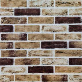 Самоклеюча 3D панель під цеглу клінкер пісочний 700x700x4мм (415) SW-00000770