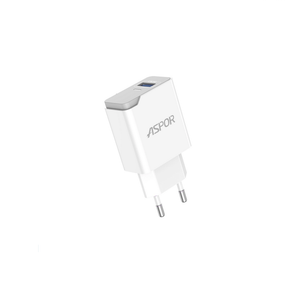 Мережевий зарядний пристрій Aspor A827 IQ (USB/2.4A) — білий