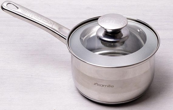 Ківш Kamille Springfield 2.1л зі скляною кришкою | Зображення 3
