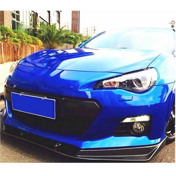 Накладка на передний бампер Lip (2013-2016, Карбон) для Subaru BRZ | Зображення 2