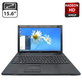 Ноутбук Lenovo IdeaPad G575 / 15.6" (1366x768) TN / AMD E-450 (2 ядра по 1.66 GHz) / 8 GB DDR3 / 320 GB HDD / AMD Radeon HD 6370M, 1 GB GDDR3, 64-bit / WebCam / DVD-ROM / АКБ не тримає б/в