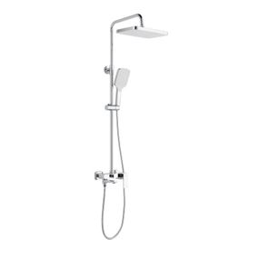 Душова система латунна універсальна Lidz Orion 1030 на три споживача (з виливом) (k35) LDORI1030CRM48092 Chrome