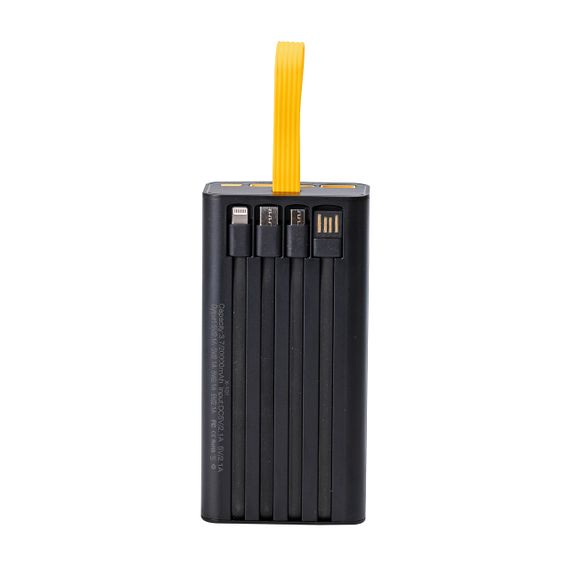 Повербанк SmartX Fast Charge Power Bank 20000mAh зовнішній акумулятор 4 вбудованих кабелі X-101 | Зображення 1