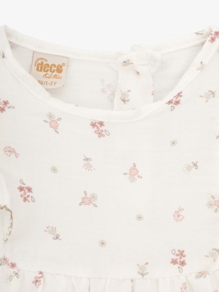 Костюм сукня+лосини для дівчинки Mini Papi 27-596 86 см Капучино shop (2000999620799) | Зображення 2