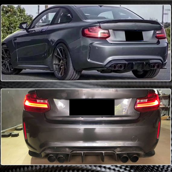 Задний диффузор V1 для F87 M2/M2C, Карбон для BMW 2 серия F22/23 2014-2021 гг | Зображення 7