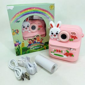 Камера мгновенной печати с экраном, Мгновенная печать снимков, Фотоаппарат для детей настоящий FO-21