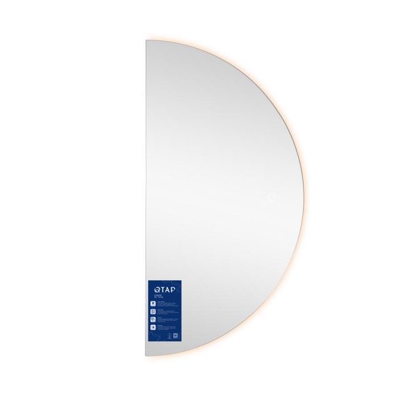 Дзеркало Qtap Taurus HR800 з LED-підсвічуванням Touch, з антизапотіванням, з димером, рег. темп. кольору (3000-6500K) QTTAUHR800 | Зображення 5