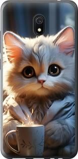 Чехол на Xiaomi Redmi 8A White cat из пластика FCh_095985