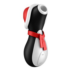Вакуумний кліторальний стимулятор Satisfyer Penguin Holiday Edition, у шапочці та шарфі Sex Aura