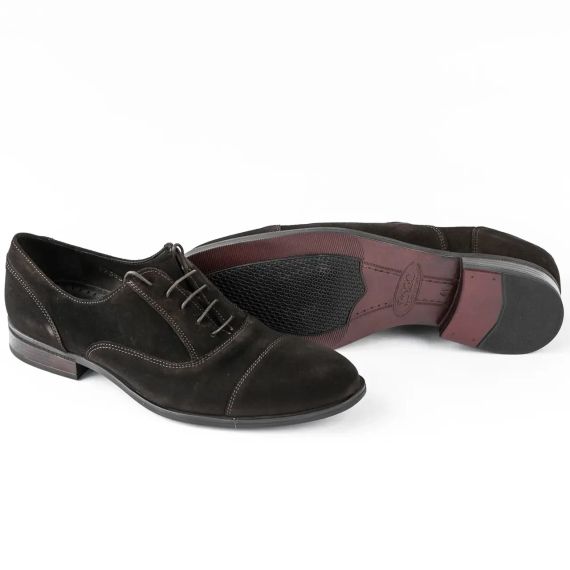 Коричневые замшевые туфли 44 размер | Зображення 4