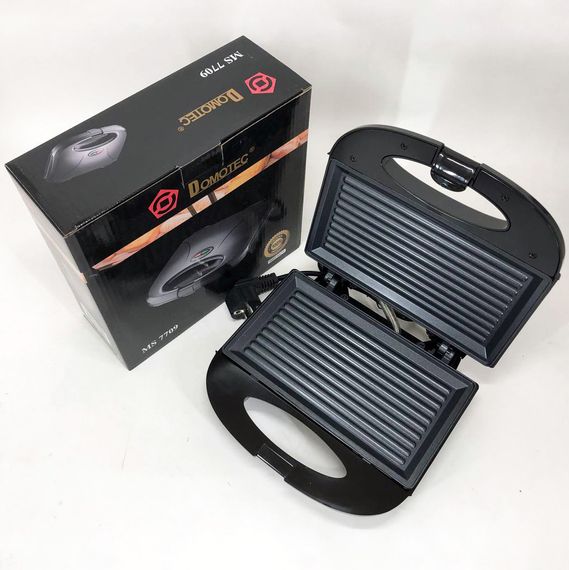 Электрическая сэндвичница DOMOTEC MS-7709, Гриль вафельница бутербродница, NF-261 Сендвичница 4в1