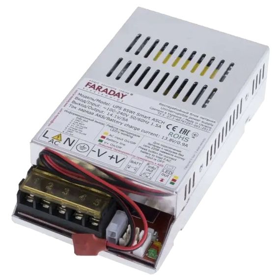 Faraday Electronics 85W UPS Smart ASCH ALU Безперебійний блок живлення 12-18 А●год
