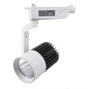 Светильник трековый поворотный LED 415/25W WW WH/BK COB