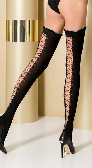 Панчохи Passion ST101 3/4 nero Sex Aura | Зображення 1