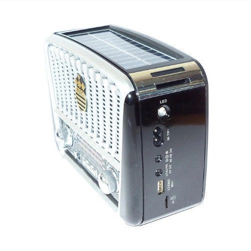 Радиоприёмник Golon RX-455S USB / аккумулятор солнечная панель. LY-981 Цвет: Серый | Зображення 4
