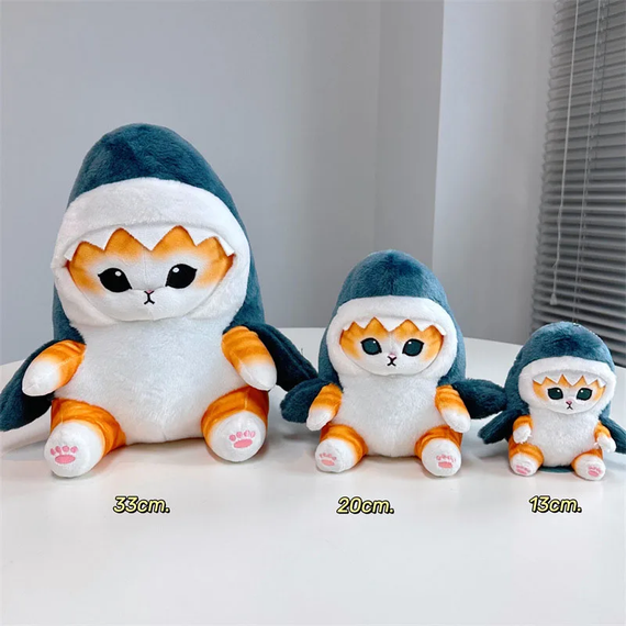 Мягкая игрушка SV "Коша с капюшоном" в виде акулы 20 см Оранжевый (sv3859) | Зображення 2