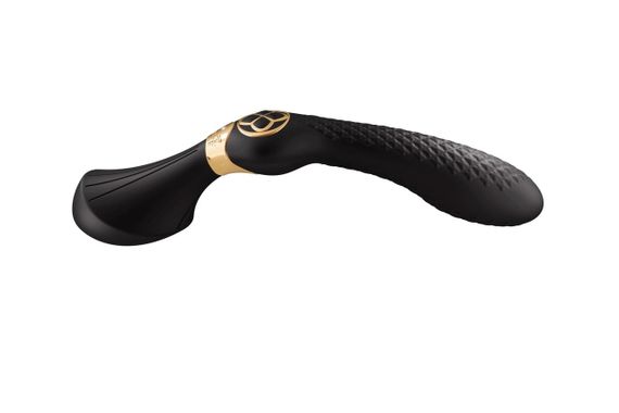 Вібромасажер Shunga Zoa Black, двосторонній Sex Aura | Зображення 1