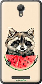 Чохол на Xiaomi Redmi Note 2 Єнотик з кавуном "4605t-96-2448"