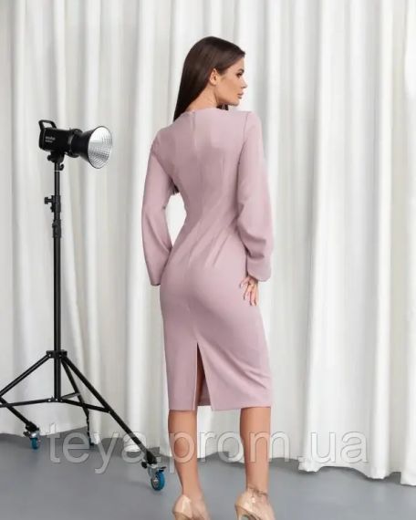 Плаття для жінок колір світло-рожевий розміри S, L, XL FI_009396 | Зображення 2