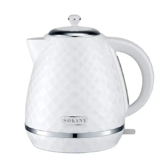 Чайник електричний безшумний дисковий на 1,7 л 2200 Вт Sokany SK-1032