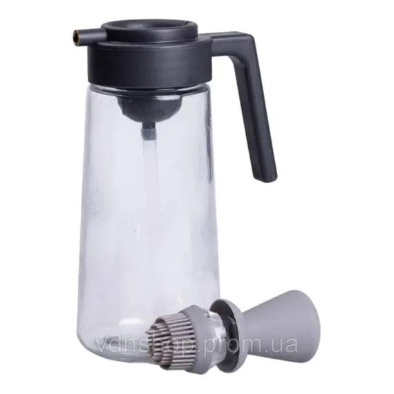 Бутылка для масла с дозатором 550 мл стеклянная бутылка для оливкового и подсолнечного масла HP-1350 | Зображення 2