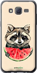 Чохол на Samsung Galaxy J5 (2015) J500H Єнотик з кавуном "4605u-100-2448"