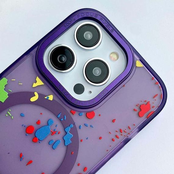 Чехол TPU+PC Flush with MagSafe для Samsung Galaxy S24+ / S25+ Dark purple | Зображення 1