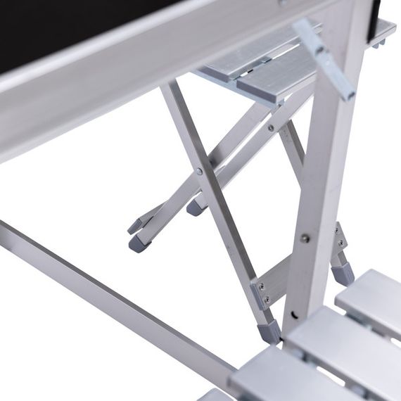 Розкладний стіл + 4 стільці кемпінговий набір для пікніка, риболовлі, відпочинку, туризму Чорний JY-12061B | Зображення 7