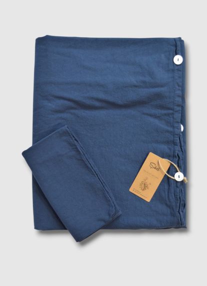 Постільна білизна Sikel Stonewashed Soho 200 х 220 см Lacivert | Зображення 1