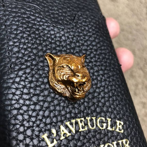 Чехол Gucci iPhone X Case GG Marmont Tiger Black | Зображення 8
