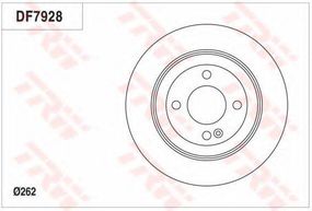 Гальмівний диск TRW DF7928 на HYUNDAI (BEIJING) VERNA седан