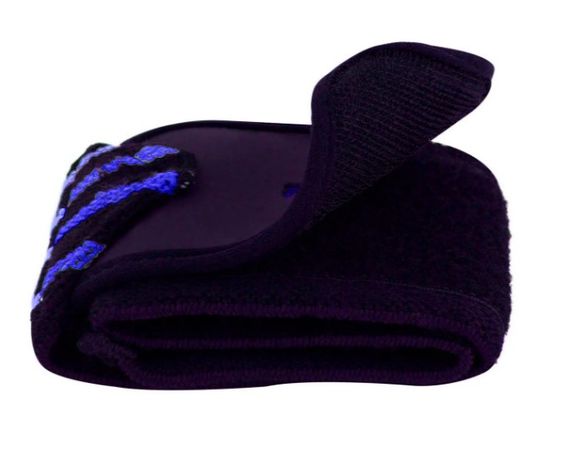 Бинти для зап'ясть (кистьові бинти) PowerPlay 3081 Gym WristT Wraps Чорно-Сині (PP_3081_Blue) | Зображення 1