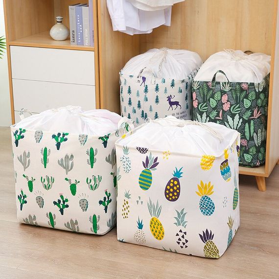Кошик для білизни, одягу, іграшок Laundry Basket Органайзер для зберігання речей, 40х50х50 см | Зображення 2