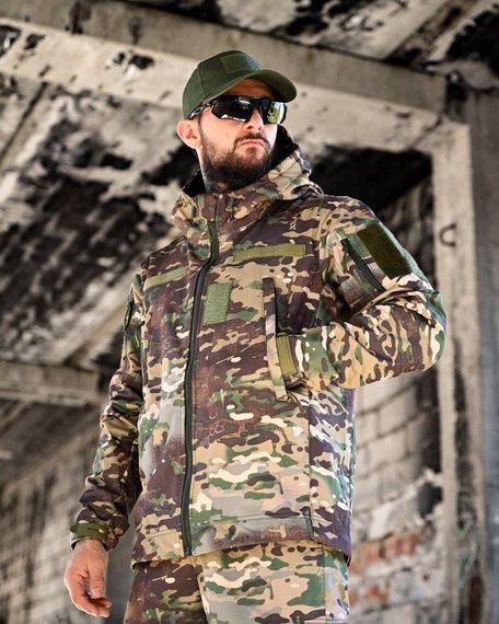 Демісезонний тактичний костюм софтшел SATELIT мультикам НП4885 | Зображення 3