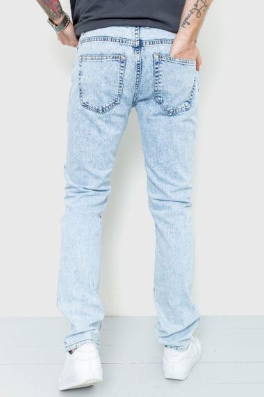 Джинсы мужские Slim  цвет голубой 157R37-21-004 | Зображення 3