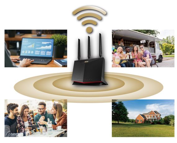 Маршрутизатор ASUS 4G-AC86U AC2600 4xGE LAN, 1xGE WAN, 1xnanoSIM card, USB 2.0 MU-MIMO (90IG05R0-BM9100) | Зображення 5