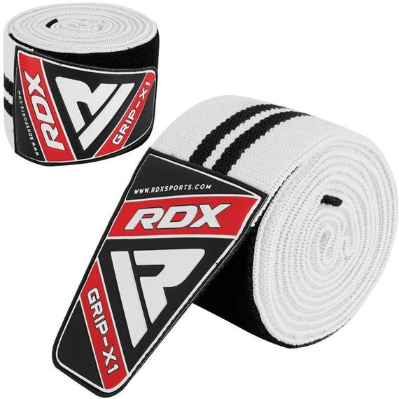 Бинти на коліна RDX K1 GYM Knee Wraps White/Black Plus | Зображення 1