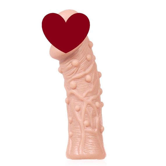 Насадка на член Kokos Extreme Sleeve ES.06 розмір M, потовщувальна, стимулюючий рельєф sexstyle