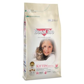 Корм BonaCibo Kitten сухой с курицей для котят 1.5 кг