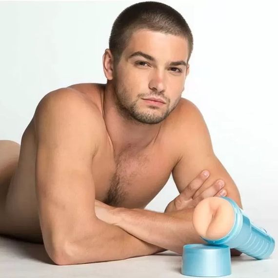 Мастурбатор попа, в колбе, киберкожа, Fleshjack boys JOHNNY RAPID MAN CAVE, телесный Sex Aura | Зображення 4