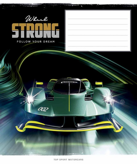 Зошит учнівський Strong wheels Школярик 012-3086C 12 арк. (4820006472535)(SC) shop (4820006472535)
