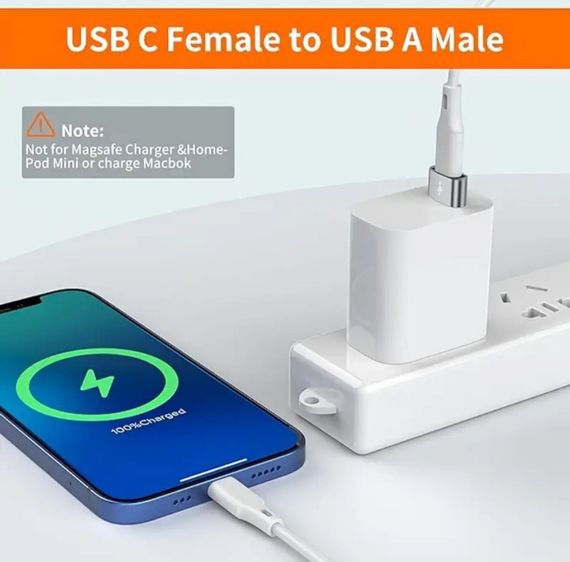 Переходник с USB на Type-C OTG, USB Type-C. Серый | Зображення 4