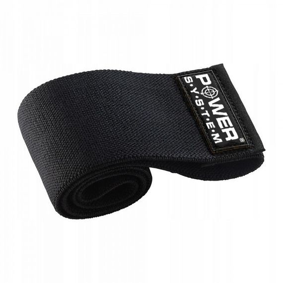 Тканева гумка для фітнесу та спорту Павер сістем PS-4092 Booty Band LVL 2 Black/Green (d_80 см. навантаження | Зображення 2
