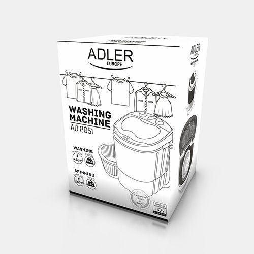 Пральна машина напівавтомат Adler AD-8051 150 Вт | Зображення 3
