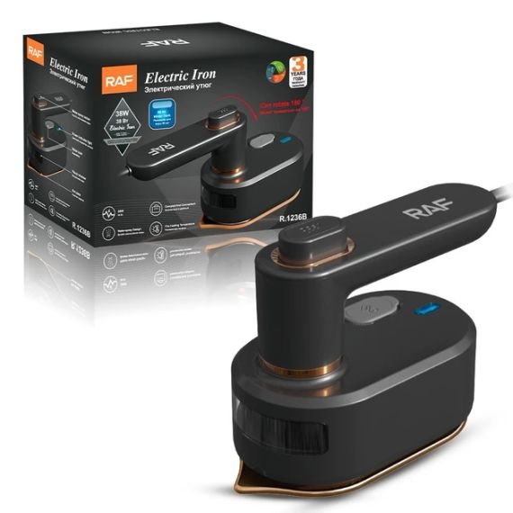 Невелика праска для поїздок, Міні парова праска RAF чорний  знижка | Зображення 2